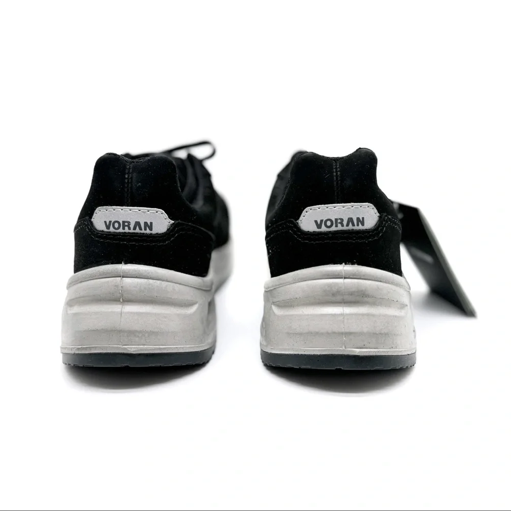 Voran Sportsafe Energy 610 N Work Sneaker Safety Toe Shoes Size 7.5 Black Suede